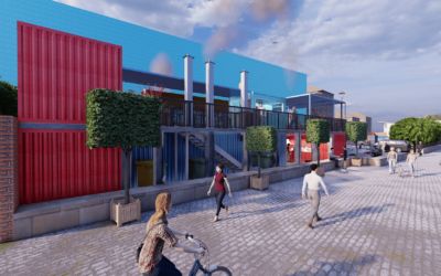 The Herald: Venue made from disused shipping containers could rise on banks of Clyde